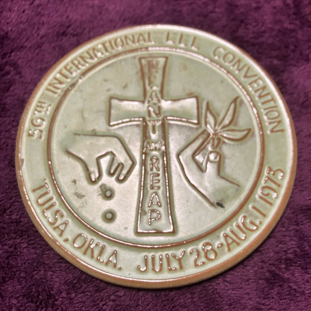 Frankoma Trivet Lutheran Brotherhood Religion Christianity "Sow and Reap"